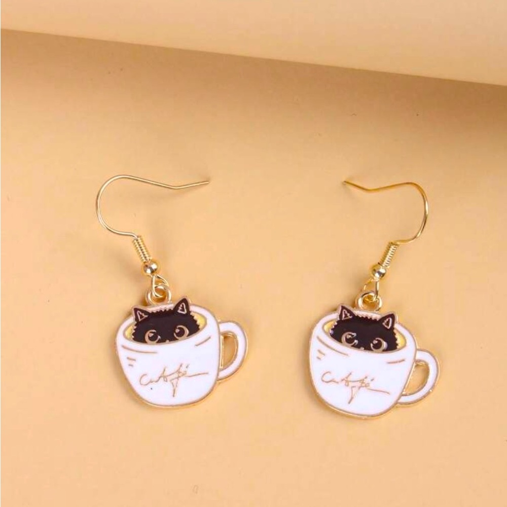Black Cat Earrings